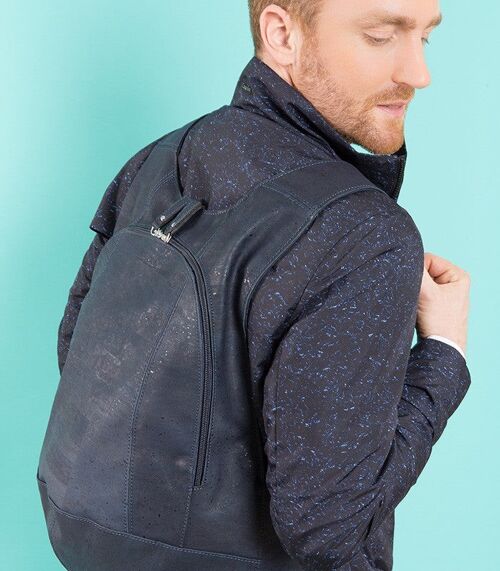 The Suber backpack - Navy cork