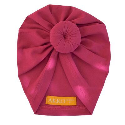 JUSTINE Cotton Turban - Pink Magenta