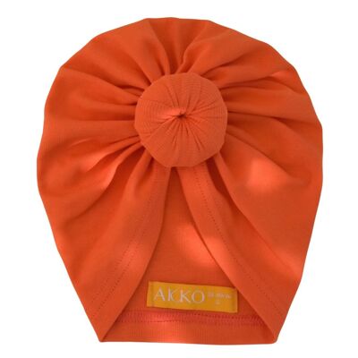 Turban Coton JUSTINE - Tangerine