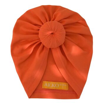 Turban Coton JUSTINE - Tangerine 1