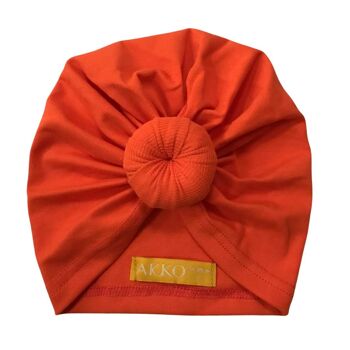 Turban Coton JUSTINE - Tangerine 3