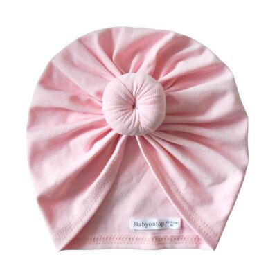 JUSTINE Cotton Turban - Cotton candy pink