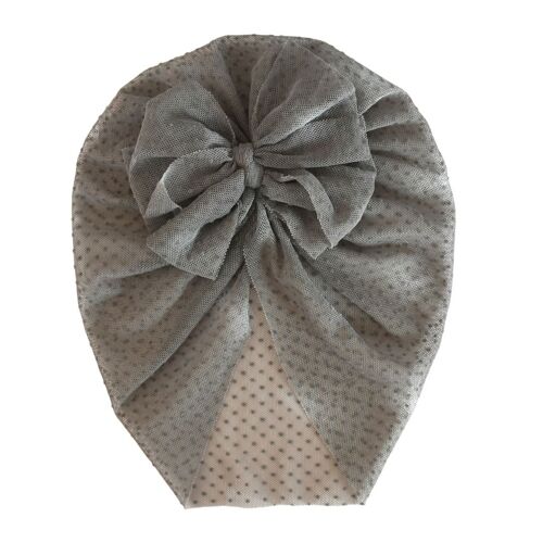 Turban SALOME - Boho Gris Nimbus