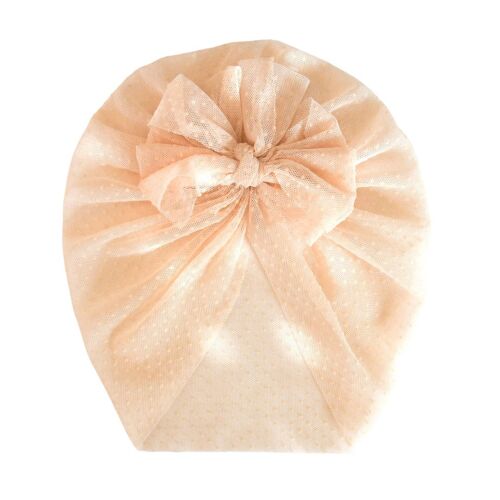 Turban SALOME - Boho Saumon Rose