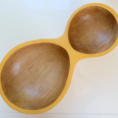 Bowl "INN-CHAN ANTIQUE GOLD", wooden bowl, snack bowl, fruit bowl, wooden bowl, nut bowl