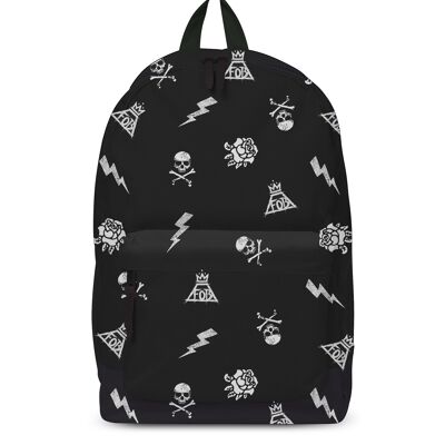 Rocksax Fall Out Boy Backpack - Logo Pattern