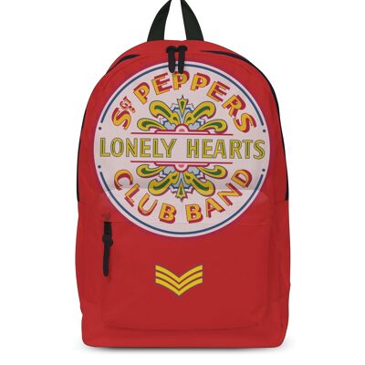 Rocksax The Beatles Backpack - Lonely Hearts Red