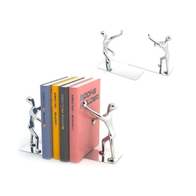 Book Holder, Shadow, x2, Chrome, Zinc