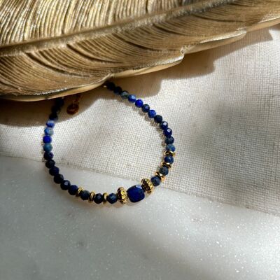 Lapis Chip Bracelet