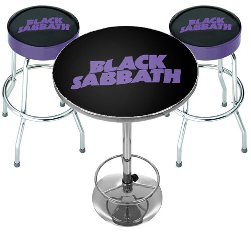 Rocksax Black Sabbath Bar Table Set - Sabbath Bloody Sabbath