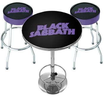 Ensemble de table de bar Rocksax Black Sabbath - Sabbath Bloody Sabbath
