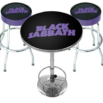 Rocksax Black Sabbath Bar Table Set - Sabbath Bloody Sabbath