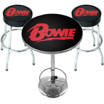 Rocksax David Bowie Bar Table Set - Logo