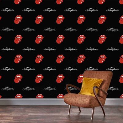 Rock Roll The Rolling Stones Wallpaper Per 10m x 500mm Roll - Tongue