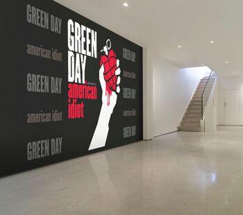 Peinture murale Rock Roll Green Day - American Idiot 1