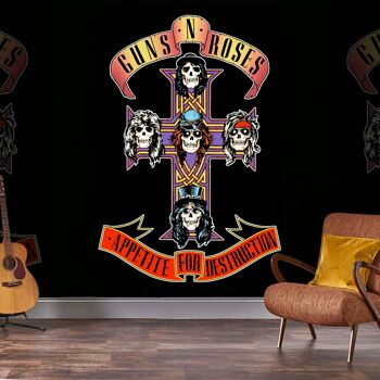 Peinture murale Rock Roll Guns N' Roses - Appetite For Destruction 1