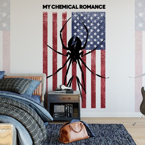 Rock Roll My Chemical Romance Mural - Flag