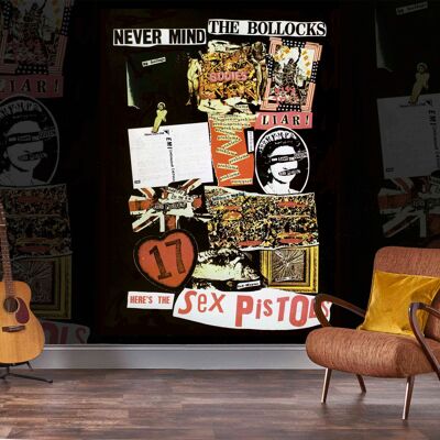 Murale Rock Roll Sex Pistols - Montaggio di copertine