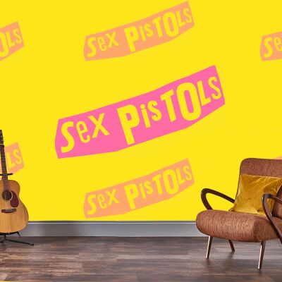 Mural Rock Roll Sex Pistols - Logotipo