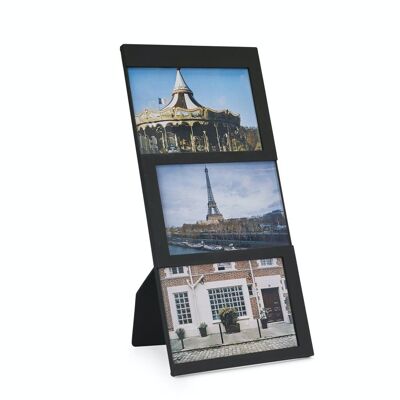 Frame, Dijon, 3x 10x15, black, plastic