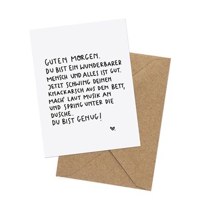 Daily Reminder - card with envelope