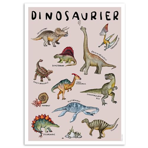 Tier Poster "Dinosaurier"