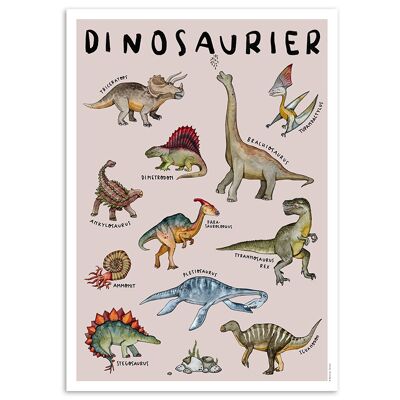 Affiche Animalière "Dinosaure"