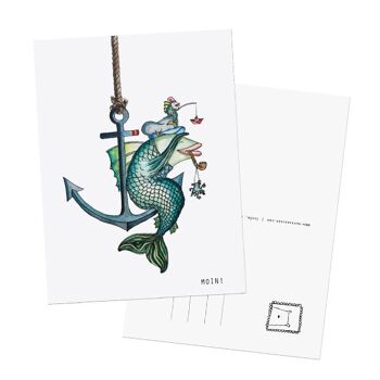 Carte Postale "Poisson Ancre"