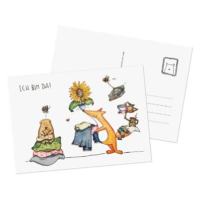 Postkarte "Ich bin da!"