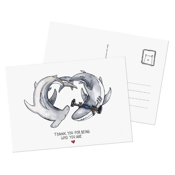 Postkarte "Thank you for being who you are"