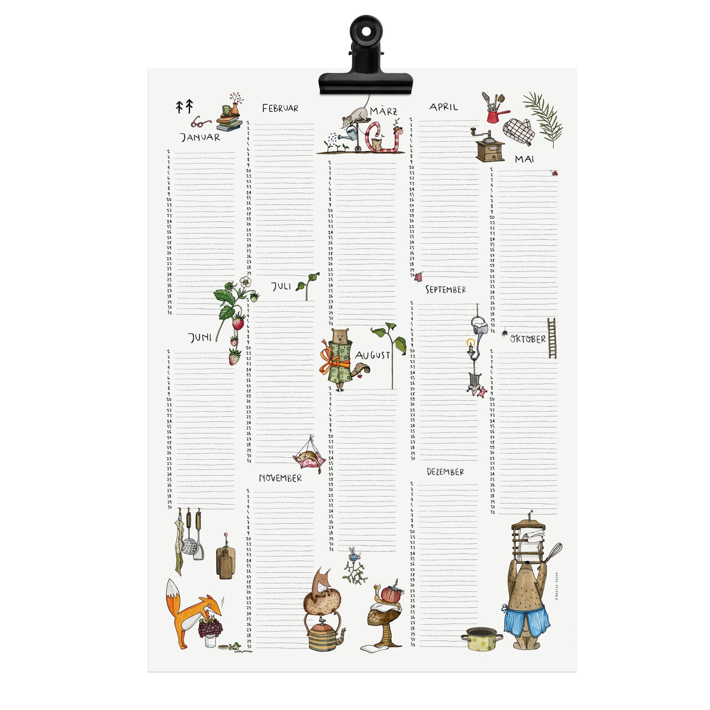 Calendario de cumpleaños "Pequeña Leude"