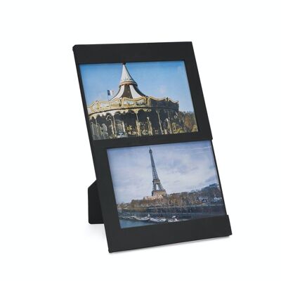 Frame, Dijon, 2x 10x15, black, plastic