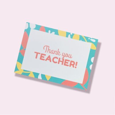 DANKE TEACHER_greeting Karte