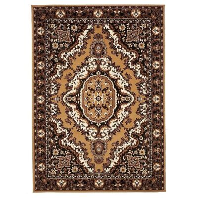 Tapis d'orient 80x150cm SAHARA 02 Beige en Polypropylène