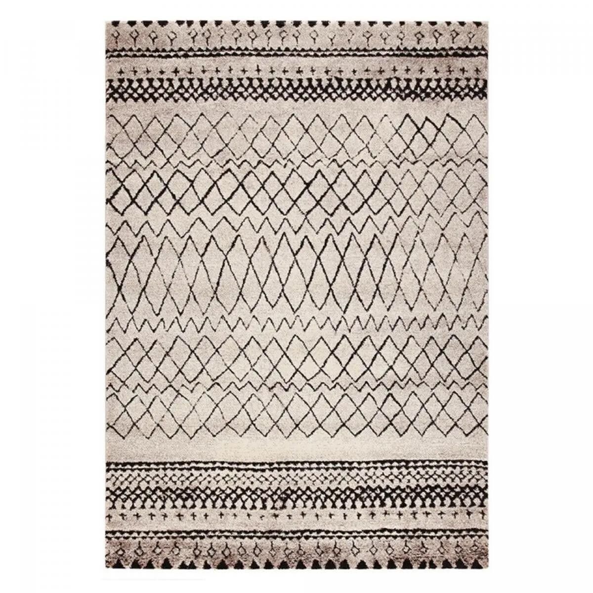 Tappeto in stile berbero 80x150cm MAROCCO TRIBAL Beige in Polipropilene