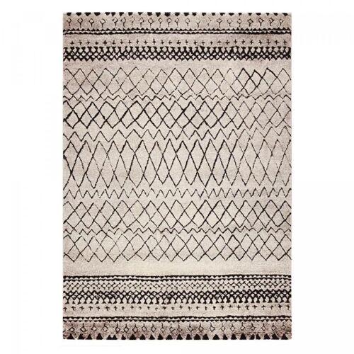 Tapis berbère style 200x290cm MOROCCO TRIBAL Beige en Polypropylène