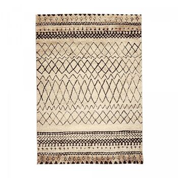 120x120 - un amour de tapis - tapis rond - tapis salon moderne design scandinave - tapis berbere ethnique poils ras - grand tapis salon rond - tapis r 2