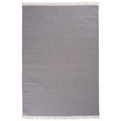 Kilim rug 80x300cm BAYA IBAY Gray. Handmade wool rug
