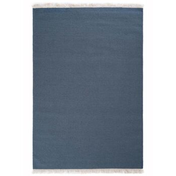Tapis kilim 80x150 cm rectangulaire baya ibay bleu chambre tissé à la main 2