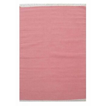 Tapis kilim 200x290 cm rectangulaire baya ibay rose salle à manger tissé à la main 2