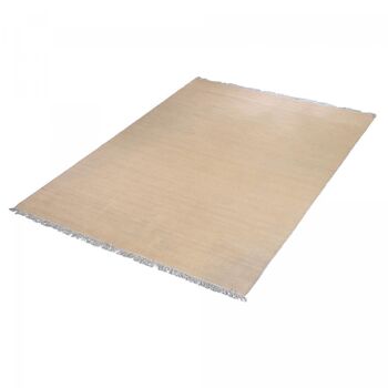 Tapis kilim 140x200cm BAYA IBAY Beige. Tapis artisanal en Laine 3