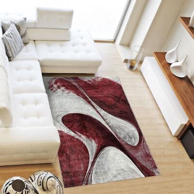200x290 - un amour de tapis - madila - grand tapis moderne design tapis salon tapis bordeaux - couleurs et tailles disponibles