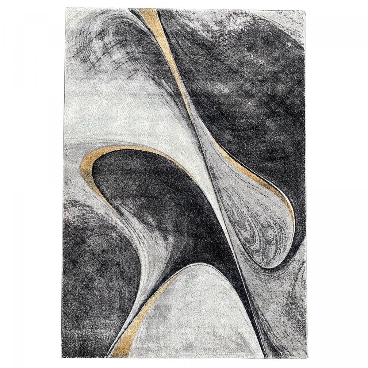 Wohnzimmerteppich 60x110cm MADILA Gelb aus Polypropylen