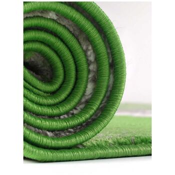 Tapis enfant 120x170 cm rectangulaire bambino coeur vert chambre adapté au chauffage par le sol 4