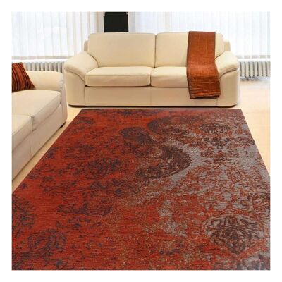Kilim rug 170x240 cm rectangular motoa brown hand-woven living room suitable for underfloor heating