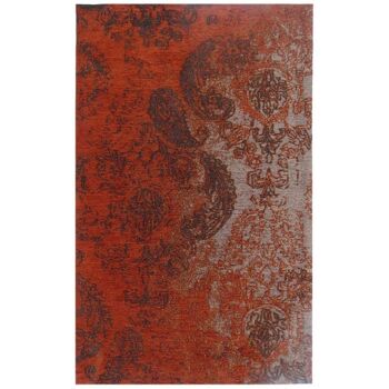 Tapis kilim 60x110 cm rectangulaire motoa marron entrée tissé à la main adapté au chauffage par le sol 2