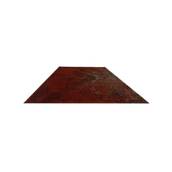 Tapis kilim 60x110 cm rectangulaire motoa marron entrée tissé à la main adapté au chauffage par le sol 5