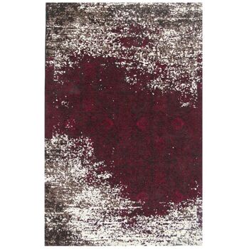 Tapis kilim 170x240cm AURATA Rose. Tapis artisanal en Polyester 1