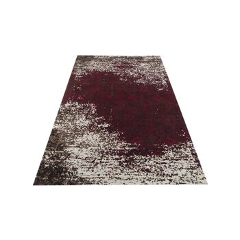 Tapis kilim 200x290cm AURATA Rose. Tapis artisanal en Polyester 3