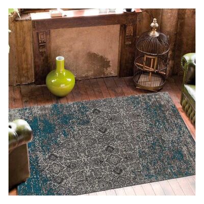 Kilim rug 140x200 cm rectangular aurata beige hand-woven living room suitable for underfloor heating